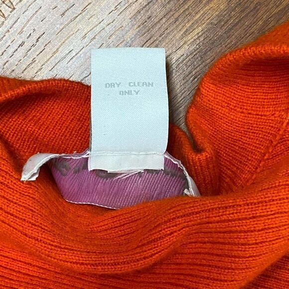 Design History Pure Cashmere Button Front Long‎ Cardigan In Orange Size S - Picture 10 of 12
